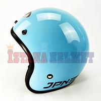 Gambar HELM BATOK JPN MODEL RETRO ARC PASTEL BLUE dari ISTANA HELMET Kota Bandung 3 Tokopedia