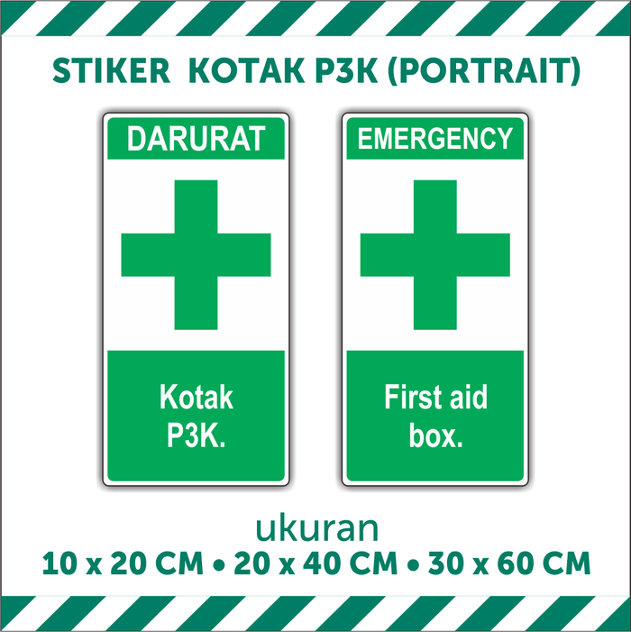 Gambar STIKER KOTAK P3K (PORTRAIT) dari Teleri Print Kab. Tangerang Tokopedia