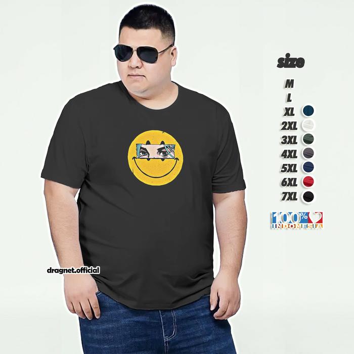 Gambar Kaos Jumbo T Shirt Oblong PRIA BigSize M L XL 3XL 4XL 5XL 6XL 7XL 2348 dari dragnetofficial Kota Administrasi Jakarta Pusat Tokopedia