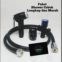 Gambar PAKET HEMAT SHOWER CEBOK LENGKAP DAN MURAH/SHOWER JET KRAN DOUBLE/KRAN dari Hafidza Sanitary 88 Jakarta Barat 5 Tokopedia