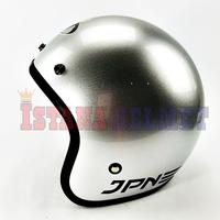 Gambar HELM BATOK JPN MODEL RETRO ARC SILVER dari ISTANA HELMET Kota Bandung 3 Tokopedia
