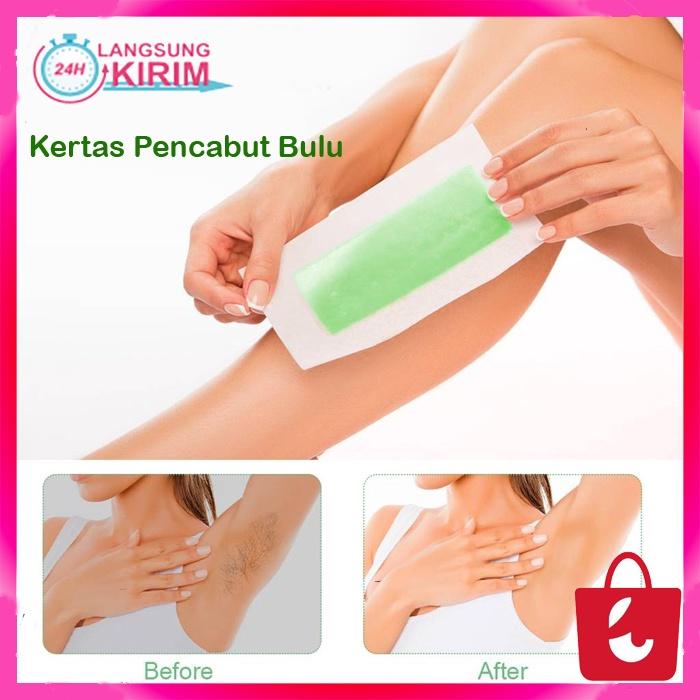 Gambar Kertas Penghilang Perontok Bulu Ketiak Kaki Dada Paper Wax Hair dari League Shop_NEW Kota Medan Tokopedia