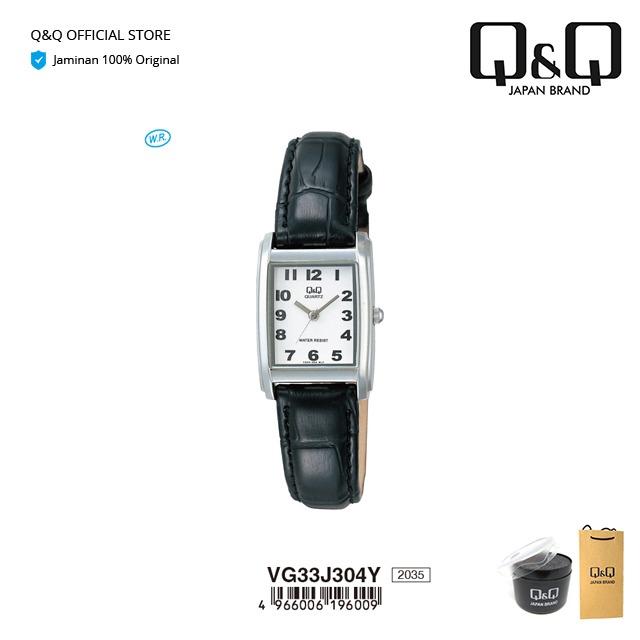 Gambar Q&Q QnQ QQ Original Jam Tangan Wanita Analog - VG33 VG33J Leather dari Q&Q Official Store Kota Surabaya Tokopedia