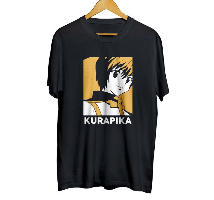 Gambar Kaos distro anime KURAPIKA HNTER X NUNTER 100% cotton combed 30s dari mangjapan Kab.Ciamis Tokopedia