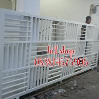 Gambar pagar minimalis . tralis . pintu kasa . kanopi . railing dari Bilshop Las Kota Bekasi 2 Tokopedia