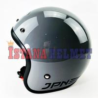 Gambar HELM BATOK JPN MODEL RETRO ARC MODERN GREY dari ISTANA HELMET Kota Bandung 3 Tokopedia
