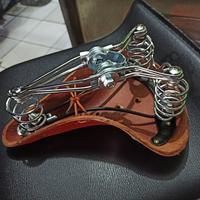 Gambar Saddle sadel sepeda onthel atlantis model kulit dari YATNO'S BIKE Kota Bekasi 4 Tokopedia