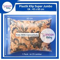 Gambar Plastik Klip Ziplock Super Jumbo 45x60 cm Packing Baju Bedcover Jaket dari Cancanbaby Kota Surabaya 1 Tokopedia