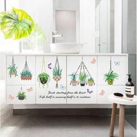 Gambar WALL STICKER STIKER DINDING SK9329 MUCH HANGING POTS POT GANTUNG LUCU dari DIO46 Kab. Gunungkidul 5 Tokopedia