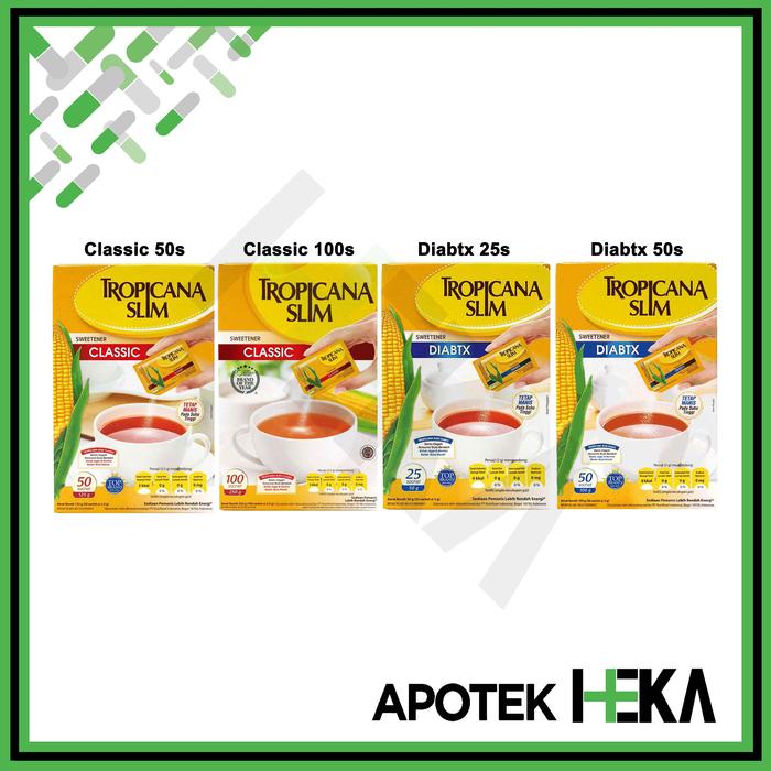 Gambar Tropicana Slim Classic / Diabtx - Pemanis Gula Diabetes dari Apotek Heka Bekasi Kota Bekasi Tokopedia