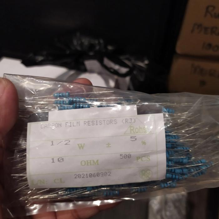 Gambar resistor 10 ohm 1/2 watt dari andra audio_NEW Kota Malang Tokopedia