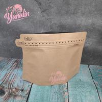 Gambar Trapesium Papercraft Coklat 250GR | Standing Pouch Diamond Berlian - DENGAN VALVE dari Yunalin Kota Tangerang 4 Tokopedia