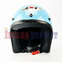 Gambar HELM BATOK JPN MODEL RETRO ARC PASTEL BLUE dari ISTANA HELMET Kota Bandung 2 Tokopedia