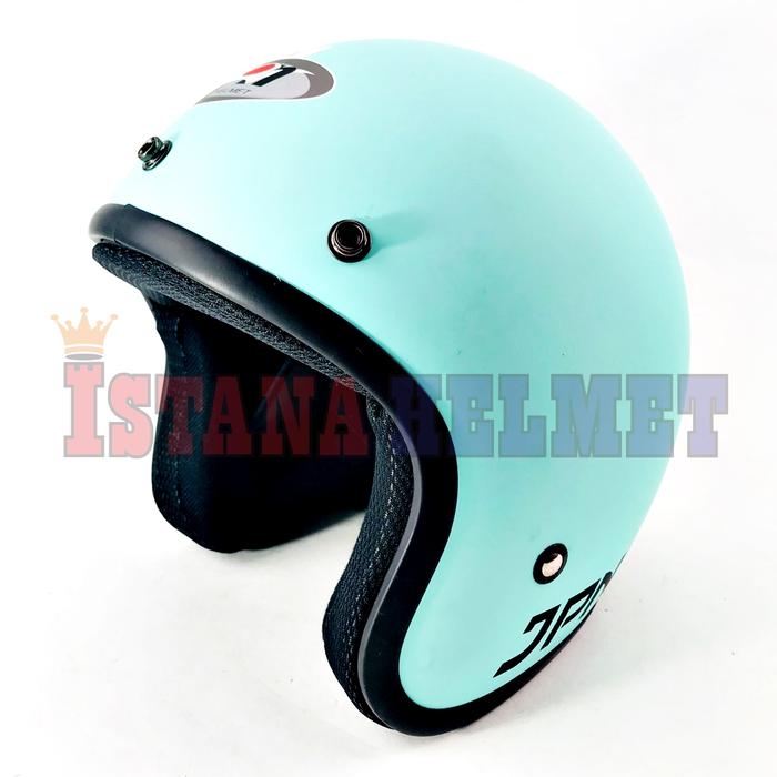 Gambar HELM BATOK JPN MODEL RETRO ARC PASTEL TOSCA DOFF dari ISTANA HELMET Kota Bandung Tokopedia