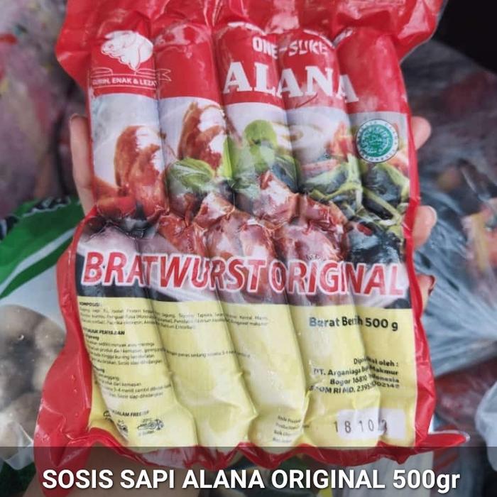 Gambar Alana Sosis Sapi Bratwurst Original 500gram dari djavafood Kota Depok Tokopedia