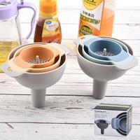 Gambar Corong Saringan Minyak Minuman Multifungsi 5 in 1 Funnel Set Plastic dari Maslinda Store Kota Administrasi Jakarta Barat 5 Tokopedia