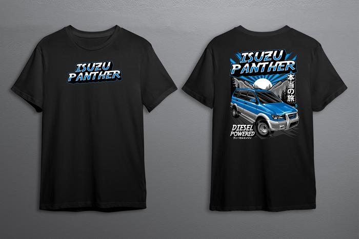 Gambar KAOS LENGAN PENDEK MOBIL ISUZU PANTHER DIESEL POWERED BIG SIZE JUMBO dari Wildan Apparel2 Kab. Blitar Tokopedia