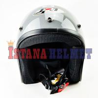 Gambar HELM BATOK JPN MODEL RETRO ARC MODERN GREY dari ISTANA HELMET Kota Bandung 2 Tokopedia