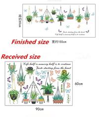 Gambar WALL STICKER STIKER DINDING SK9329 MUCH HANGING POTS POT GANTUNG LUCU dari DIO46 Kab. Gunungkidul 4 Tokopedia
