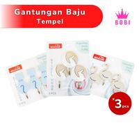 Gambar Gantungan Baju Tas Kunci Dindingg Tempel - Sticky Hook - Kapstok Multi dari BOBI SHOP Kota Administrasi Jakarta Utara 1 Tokopedia
