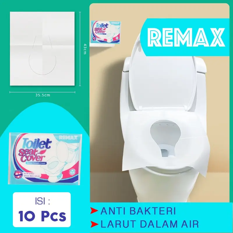 Toilet Seat Cover Disposable Kertas Alas Duduk Kloset REMAX 0