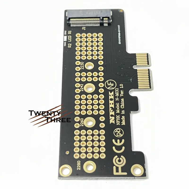 PCIE x1 to nvme adapter converter ssd pcie pci express 1x long bracket 3