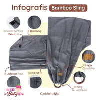Gambar Cuddle Me Bamboo Ringsling Solid Colour Gendongan Samping Bayi - Motif C dari Berry Baby Kota Bandung 3 Tokopedia