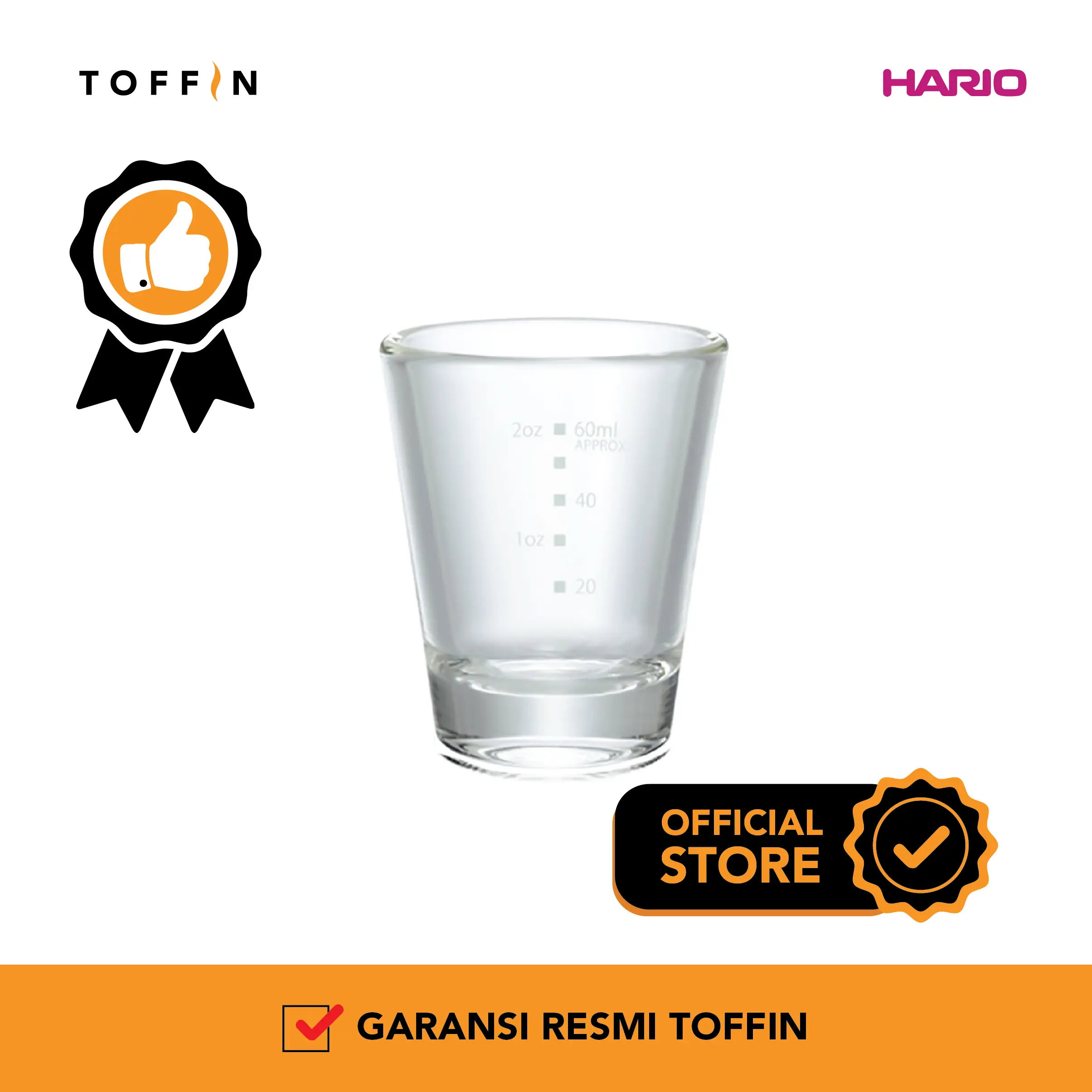 Hario SGS-80 Shot Glass SGS-80 (Transparent)