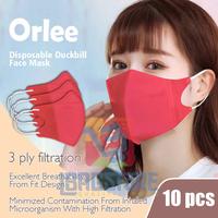 Gambar Masker duckbill Orlee 3 Lapis 3 ply Isi 10 Earloop Kemenkes Merah dari CV Subur Jaya Abadi Kota Depok 2 Tokopedia