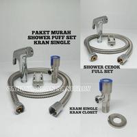 Gambar PAKET HEMAT SHOWER CEBOK LENGKAP MURAH/SHOWER JET FULL SET KRAN DOUBLE dari Hafidza Sanitary 88 Jakarta Barat 3 Tokopedia