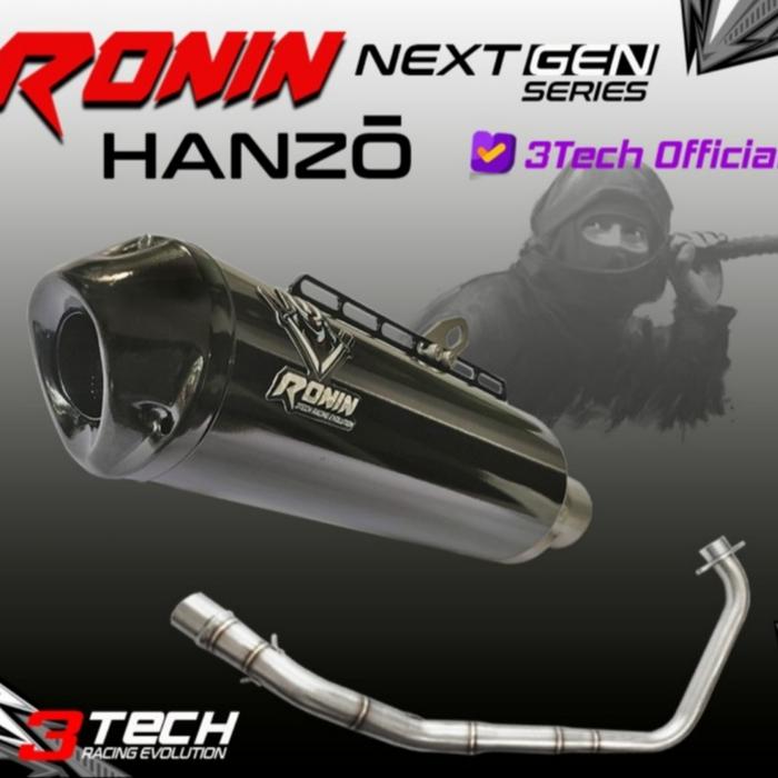 Jual KNALPOT RACING 3 SUARA 3TECH NEXTGEN RONIN HANZO FULLSET ORIGINAL ...