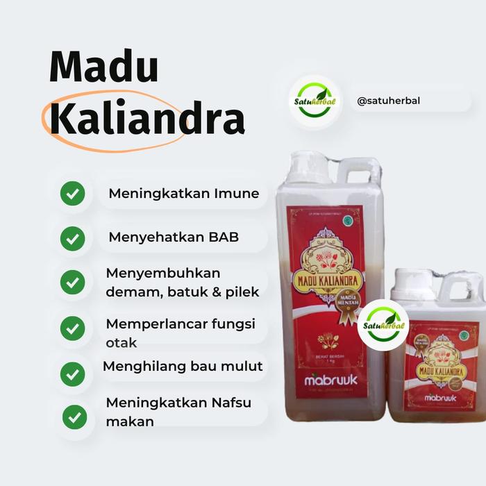 Gambar Madu Murni Kaliandra Mabruuk dari satuherbalstore Kota Surabaya Tokopedia