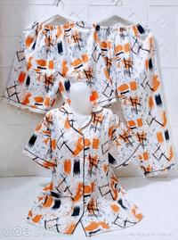 Gambar Setelan Piyama Baju Tidur Fashion Wanita Katun XL/XXL Jumbo 3 in 1 dari Zenn Collections Kota Administrasi Jakarta Barat 4 Tokopedia