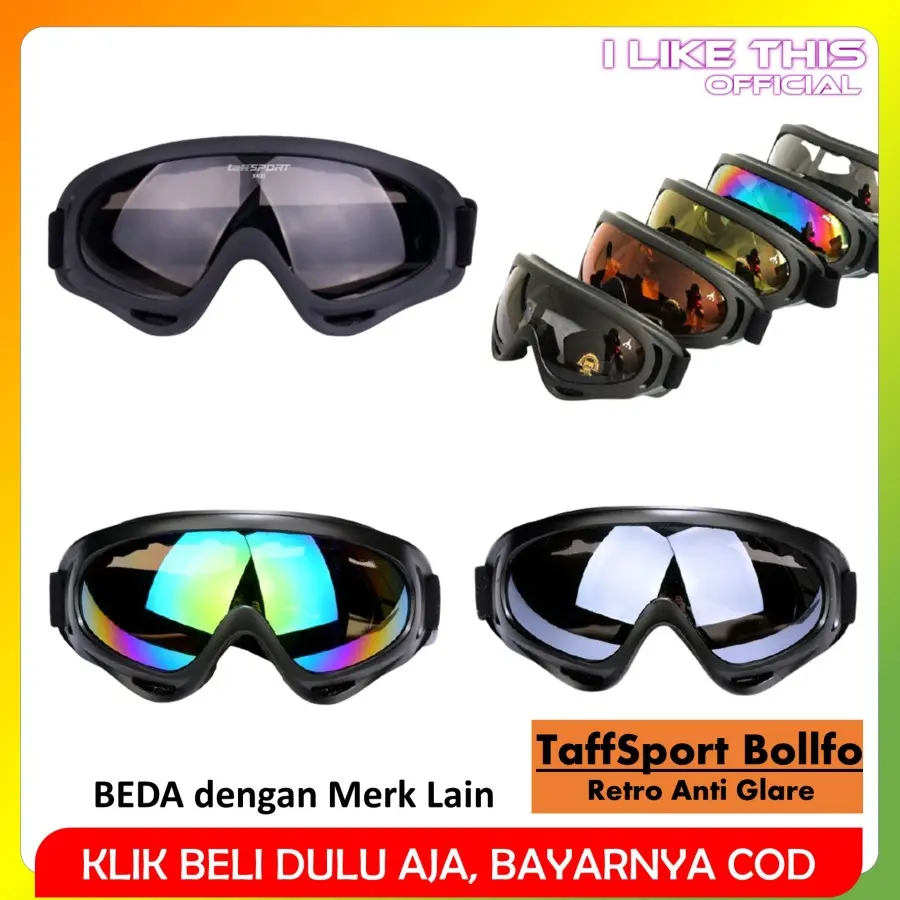 Kacamata Goggles Google - Kacamata Motor Retro Anti UVI Olahraga