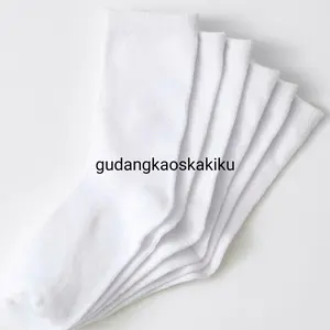 KAOS KAKI KANTOR PUTIH PANJANG PRIA WANITA Nyaman Serat