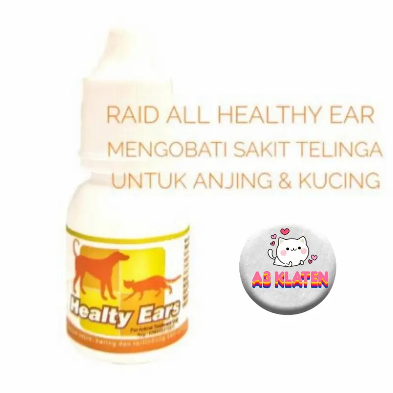 HEALTY EARS RAID ALL-Obat Tetes Telinga-Kucing Ànjing-10ml 2