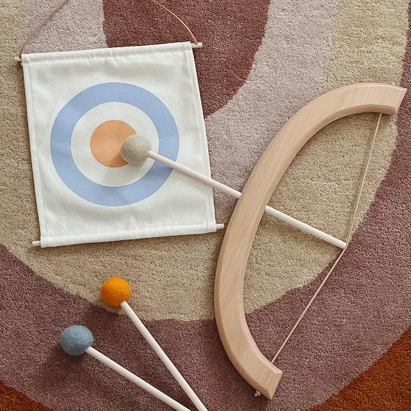 BOW AND ARROW Wooden Toys indoor archery - Mainan Panah 0