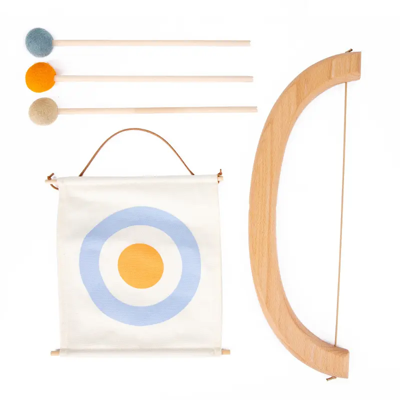 BOW AND ARROW Wooden Toys indoor archery - Mainan Panah 3