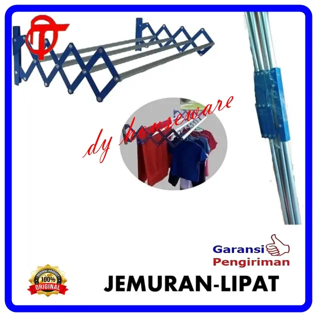 Jemuran Dinding Lipat Rak Handuk Dinding 80 CM 0