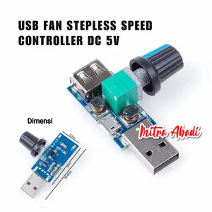 USB Fan Stepless Speed Controller DC 5V