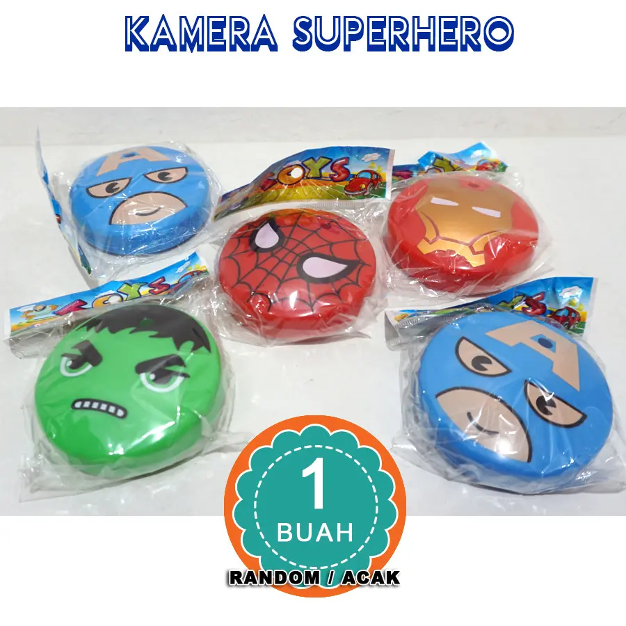 Mainan kamera SUPERHERO 1 buah SATUAN - Kamera SUPERHERO Satuan