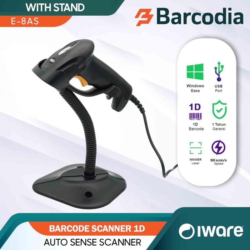 Auto-Sensing Laser Barcode Scanner SETARA PRJ-900A Auto Sense-Scan ...