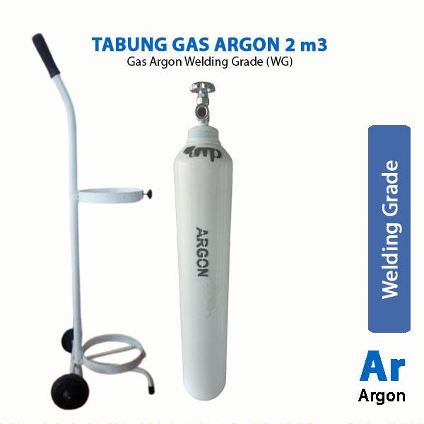 Gambar TABUNG GAS ARGON WG 2 m3 & TROLLEY dari Harizco Kota Bekasi Tokopedia
