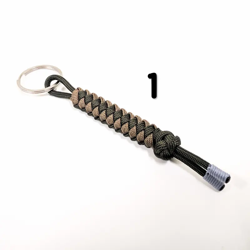 Gantungan kunci paracord zipper sinet knot 01 0