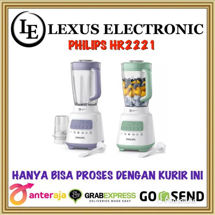 Gambar PHILIPS BLENDER SERIES 5000 | HR-2221 | HR2221 | PLASTIK | 2 LITER dari lexus electronic mall Kota Bogor Tokopedia