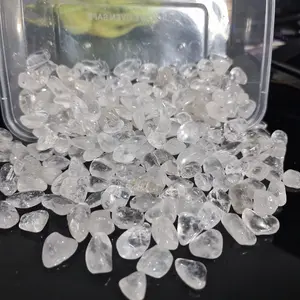 Batu Clear Quartz Crystal chips high grade Besar 500grams