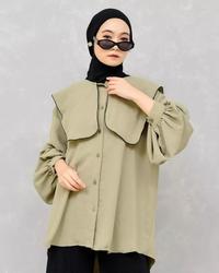Gambar Atasan blouse wanita muslim terbaru ld 100 110 120 130 140 Kieva dari Maill Fashion Kota Bandung 3 Tokopedia