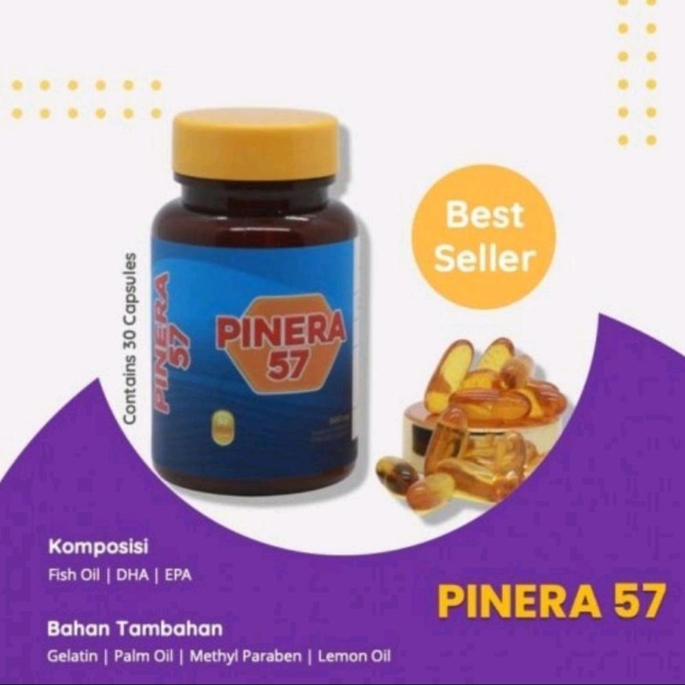 Pinera 57 Fish Oil Pinus Merah Asli Korea