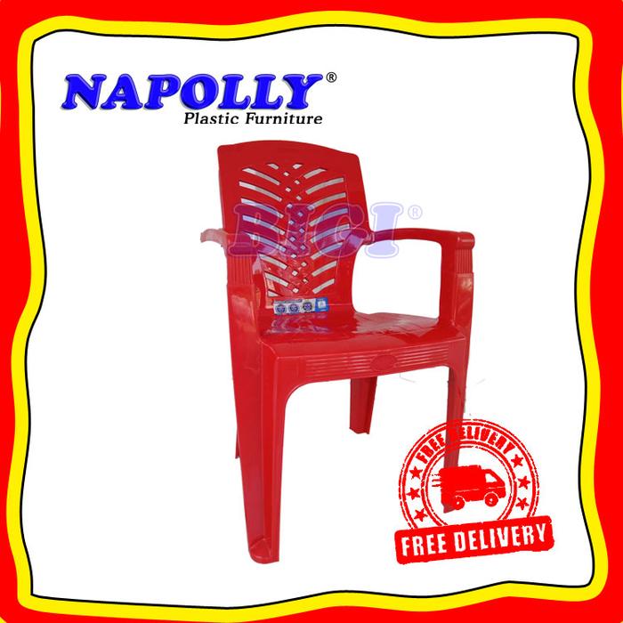 Gambar KURSI TERAS PLASTIK + TANGAN NAPOLLY BIG 809 BY GOJEK dari BIGI Furniture Bogor Kota Bogor Tokopedia