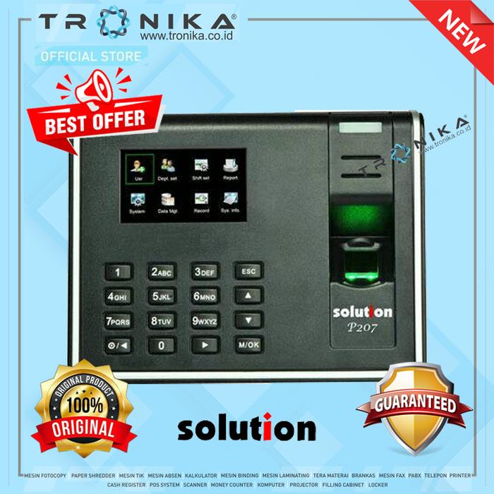 Gambar Mesin Absensi Sidik Jari Solution P207 dari TRONIKA Indonesia Kota Administrasi Jakarta Pusat Tokopedia